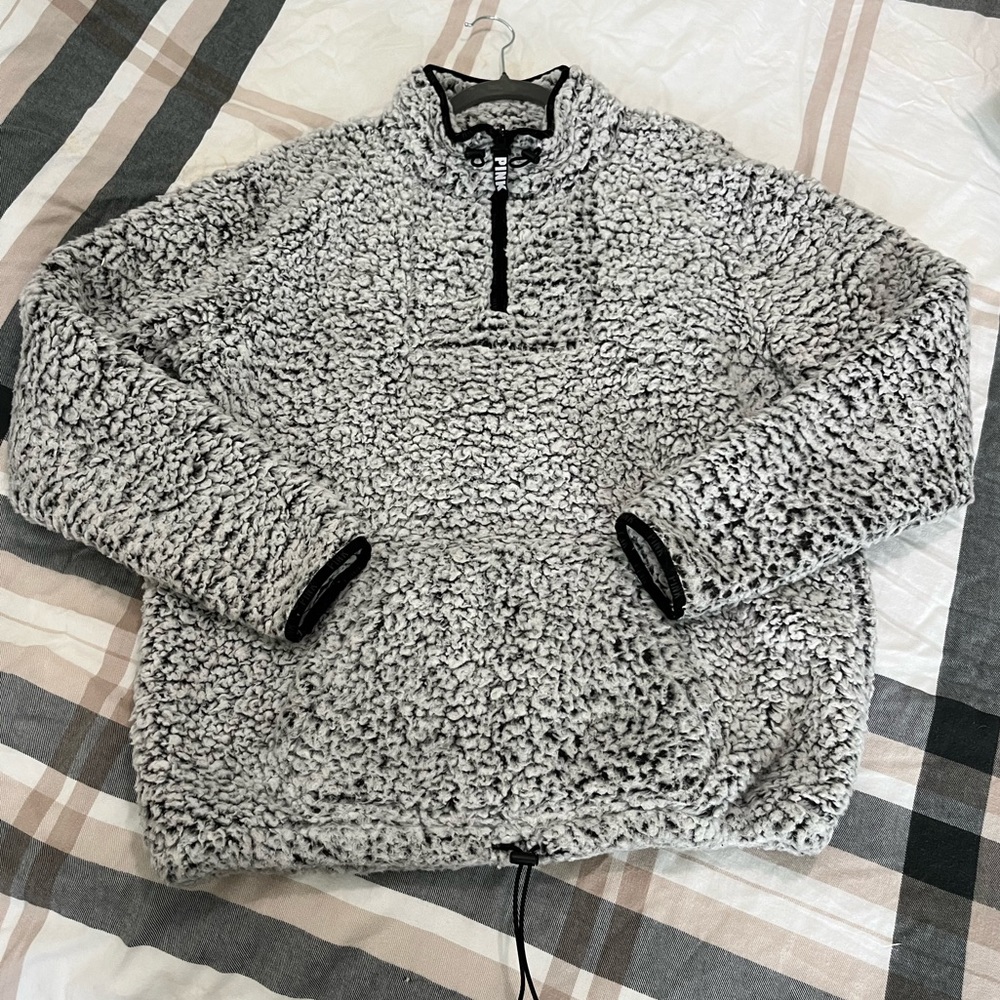 VS PINK Sherpa Quarter Zip